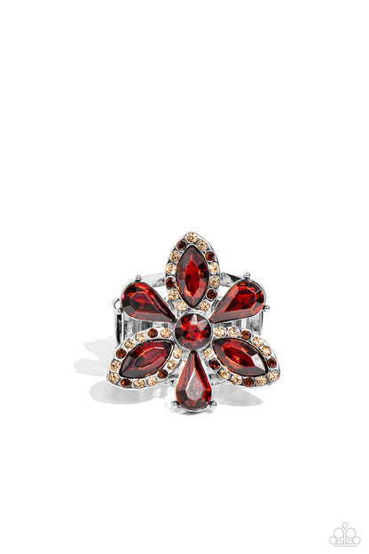 Paparazzi - Blazing Blooms - Brown