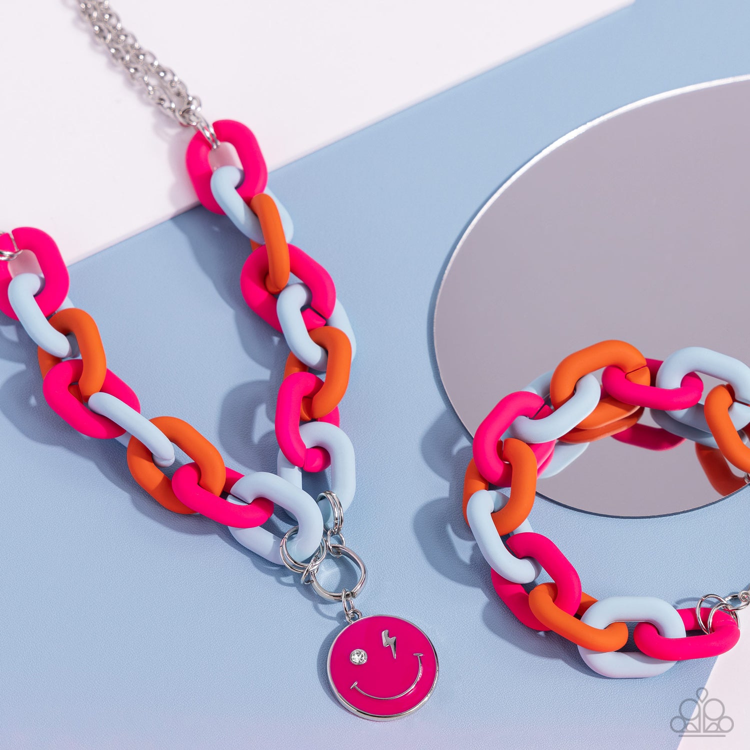 Paparazzi - Speed SMILE - Necklace &amp; Go the Extra SMILE - Bracelet