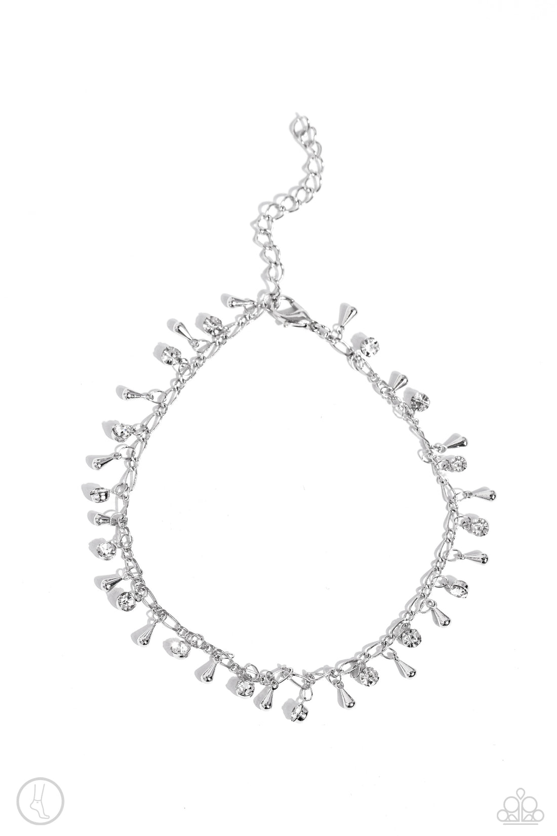 Paparazzi - Sprinkled Selection - White Anklet