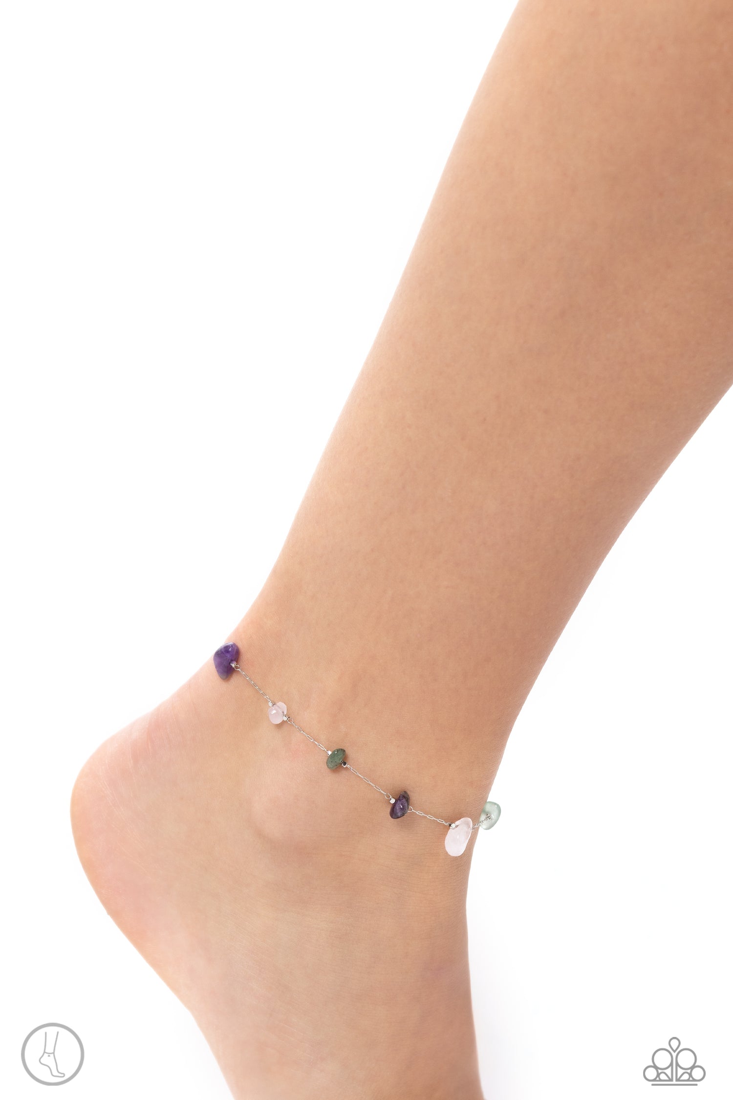 Paparazzi - Gemstone Grace - Green Anklet