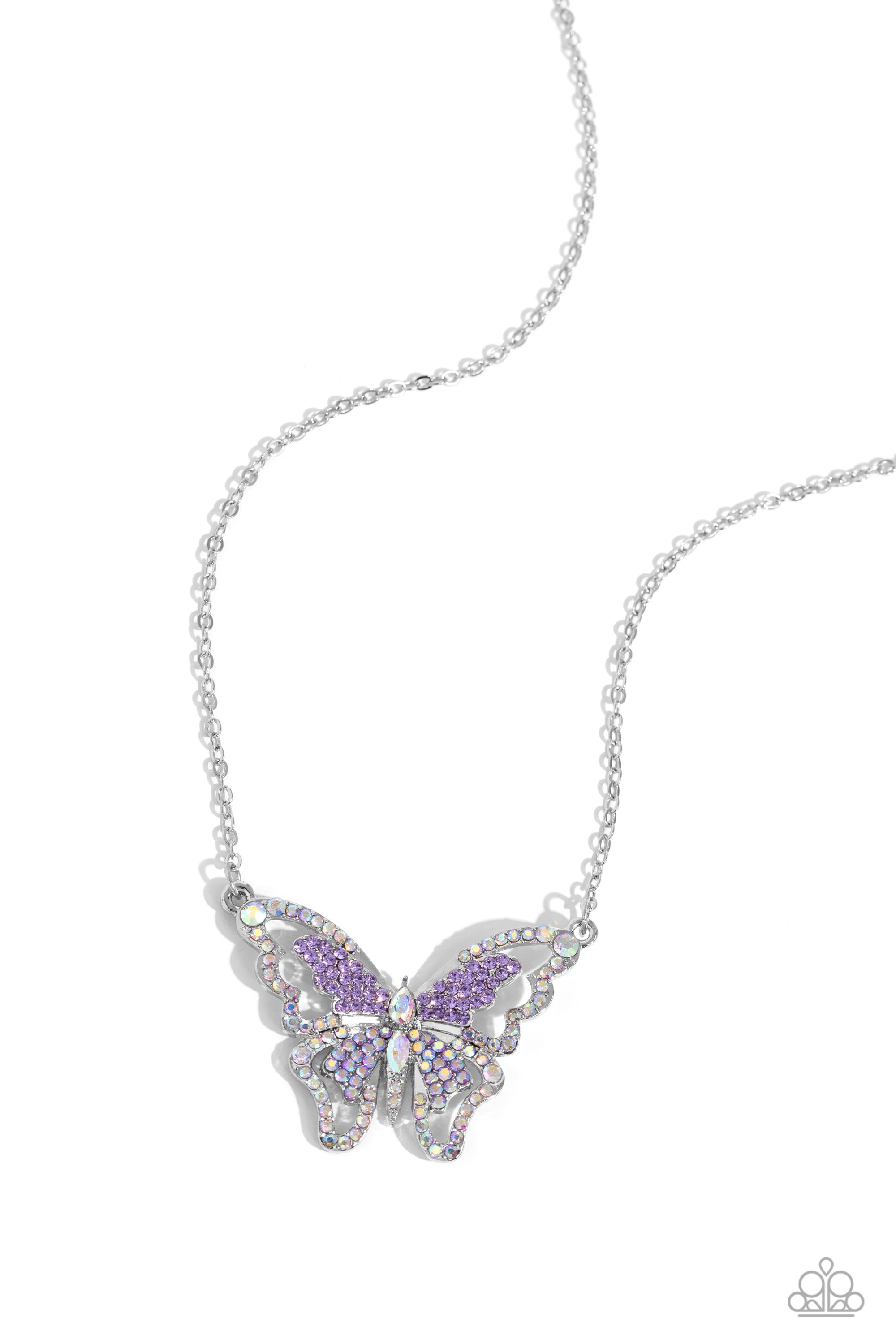 Paparazzi - Weekend WINGS - Necklace &amp; Butterfly Belonging - Bracelet - Purple