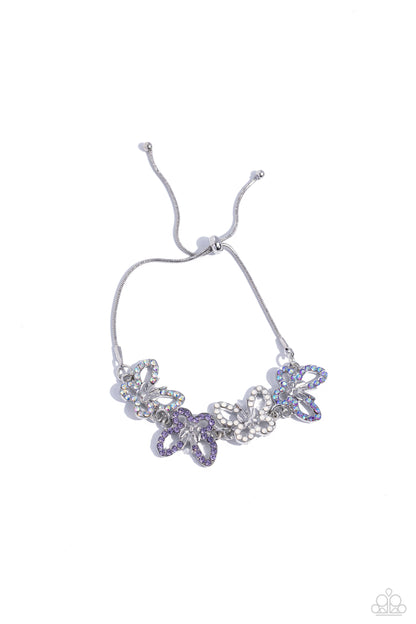 Paparazzi - Weekend WINGS - Necklace &amp; Butterfly Belonging - Bracelet - Purple