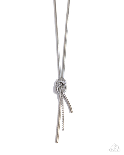Paparazzi - Knotted Keeper - White