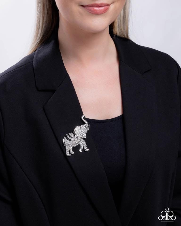 Paparazzi - Elephant Embrace - Black Brooch