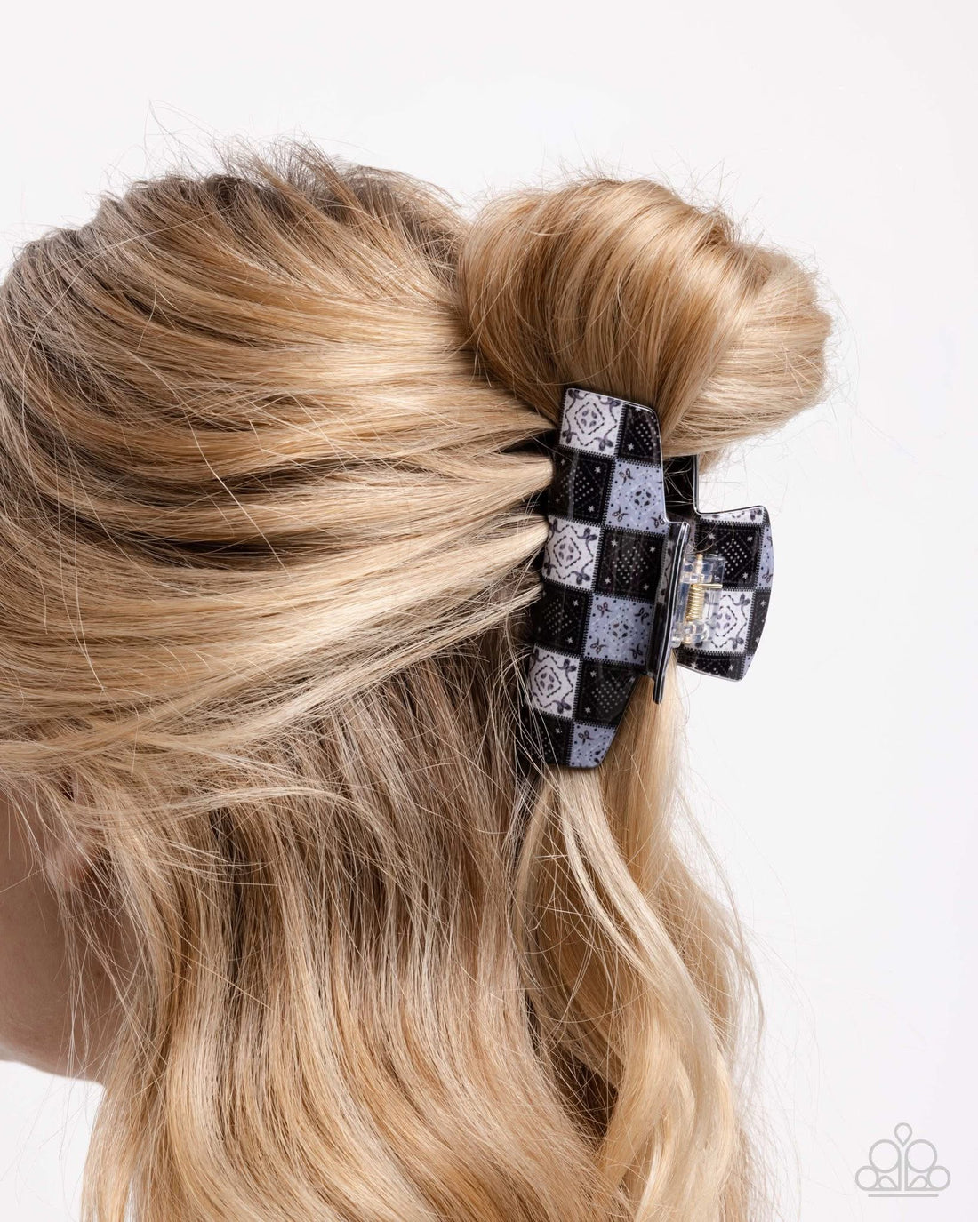 Paparazzi - Patchwork Promise - Black Claw Clip