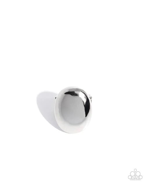 Paparazzi - Omniscient Oval - Silver