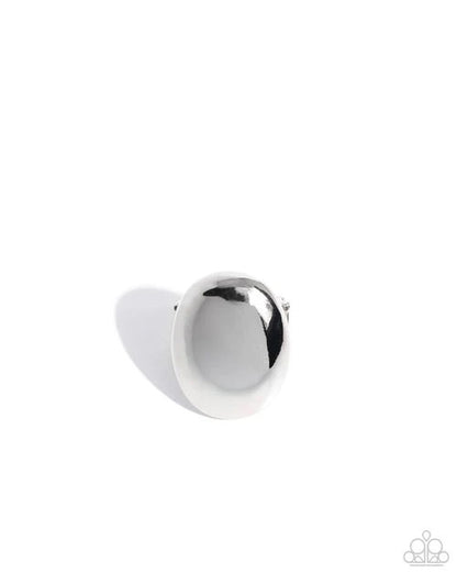 Paparazzi - Omniscient Oval - Silver