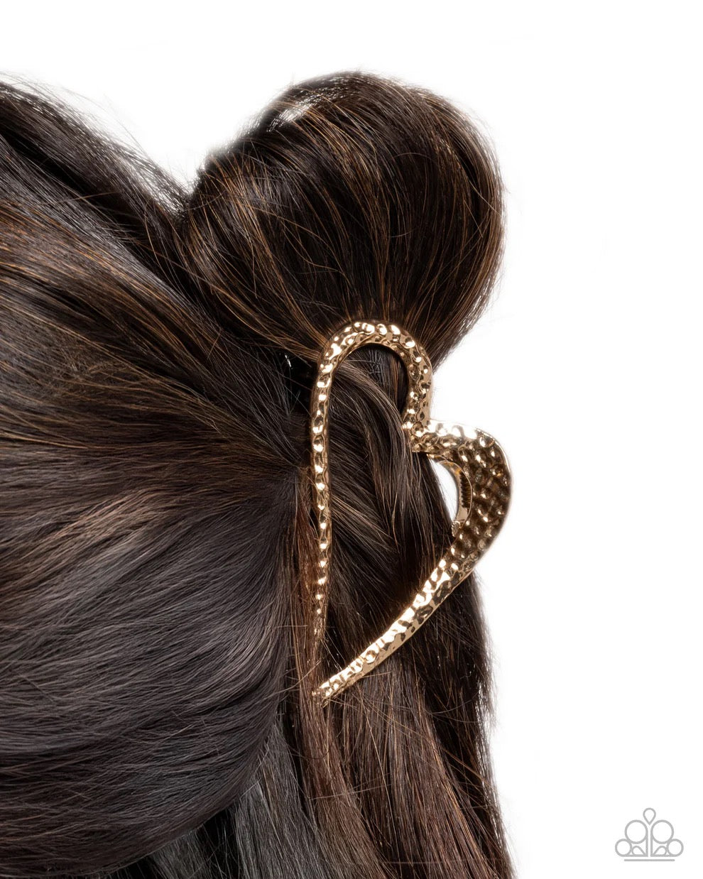 Paparazzi - Heartfelt Hint - Gold Claw Clip