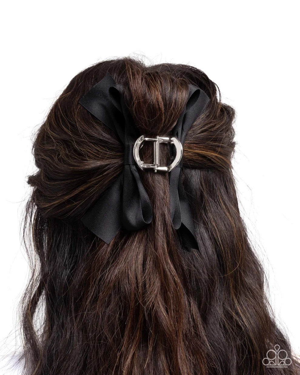 Paparazzi - Coquette Class - Black Claw Clip