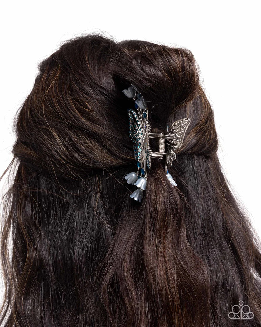 Paparazzi - Fluttering French - Blue Claw Clip