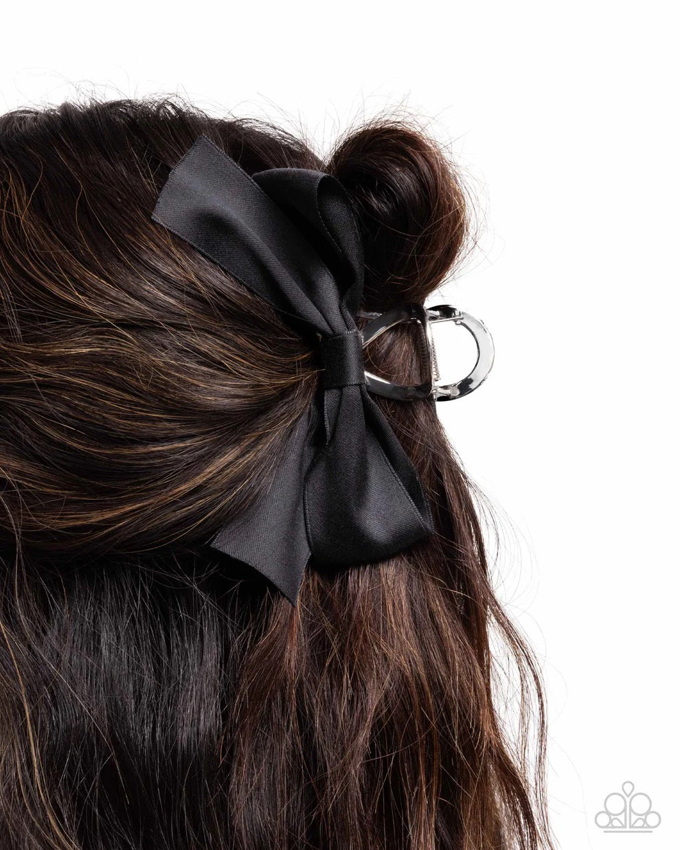 Paparazzi - Coquette Class - Black Claw Clip