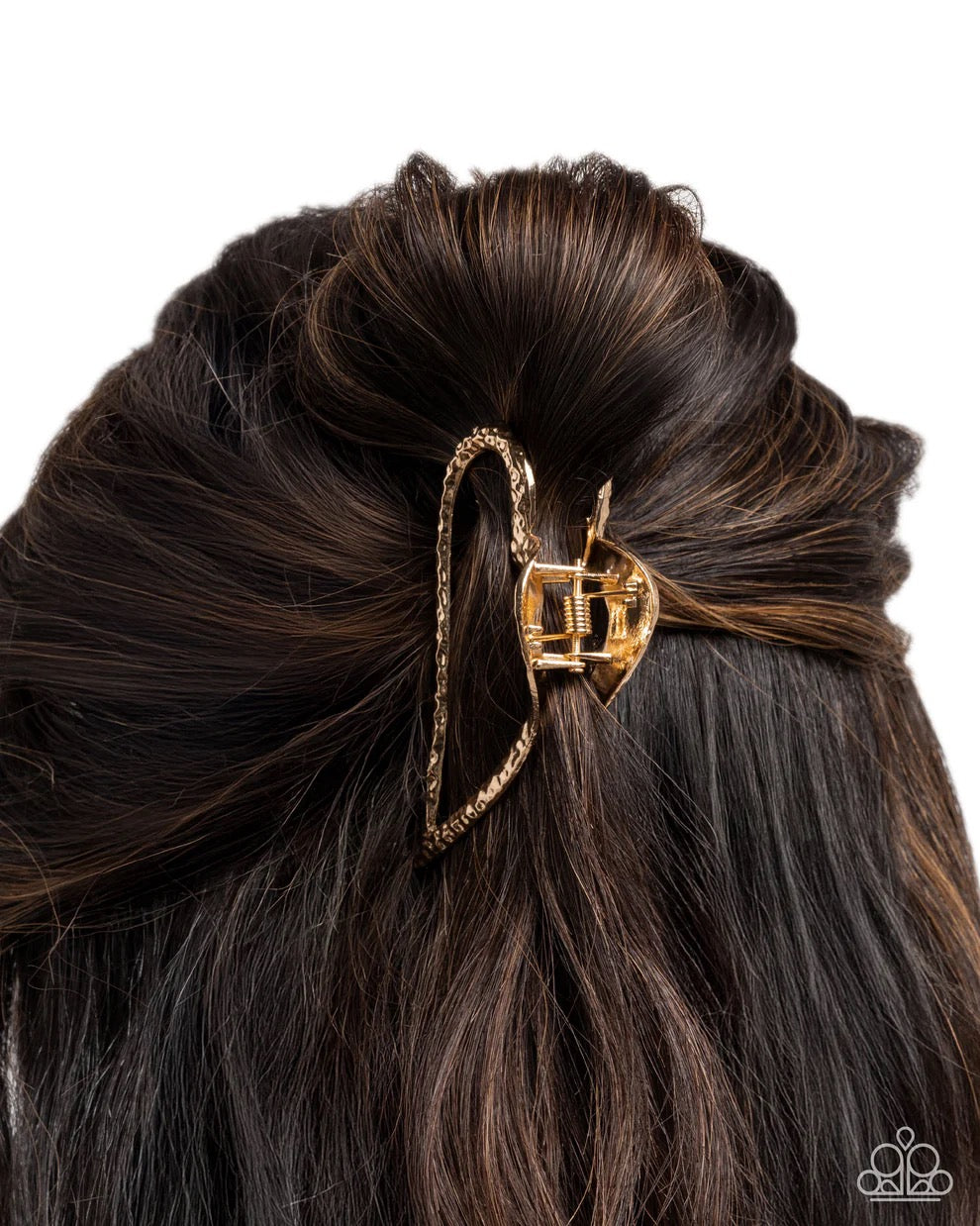 Paparazzi - Heartfelt Hint - Gold Claw Clip
