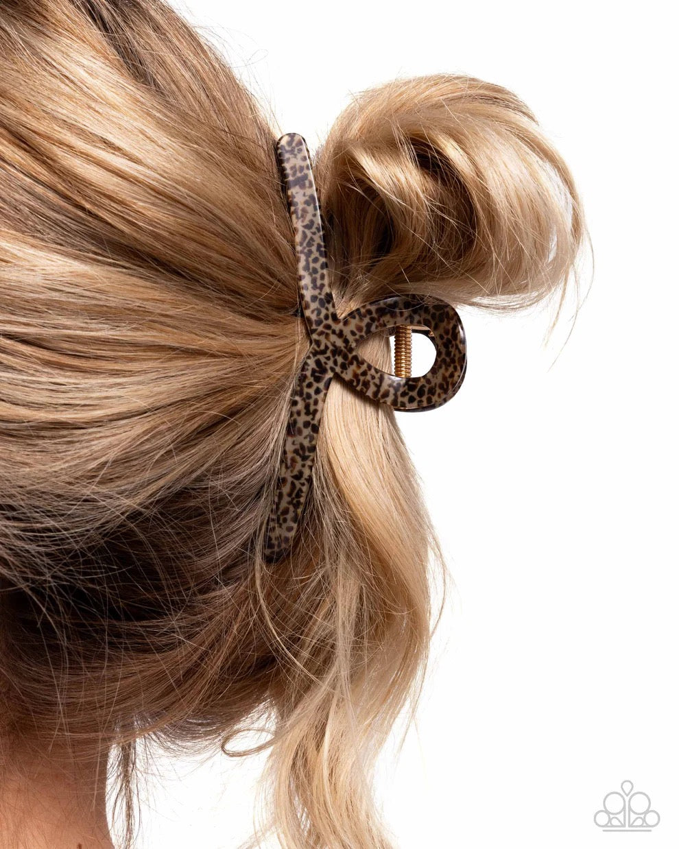 Paparazzi - Seize the Spots - Brown Claw Clip