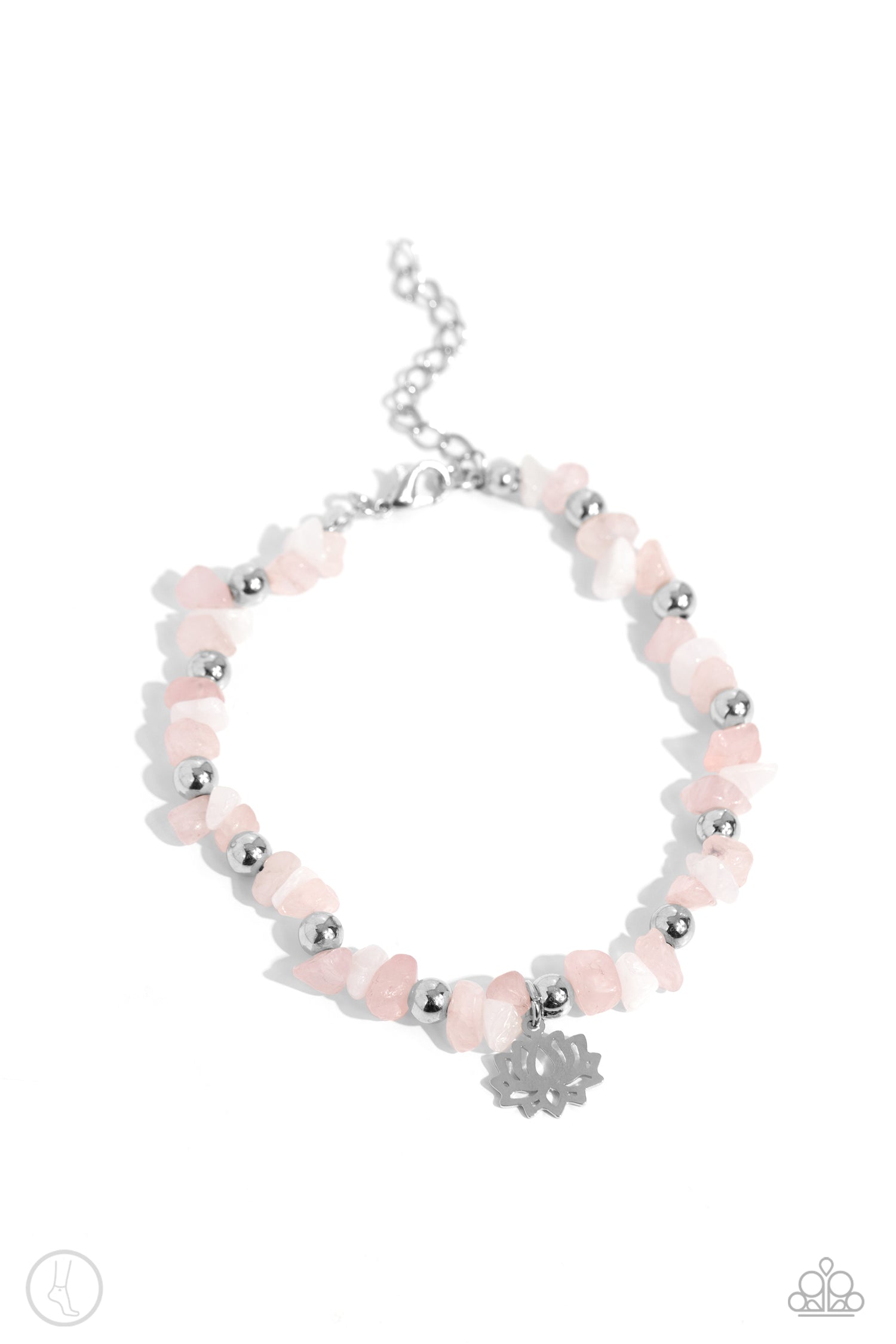 Paparazzi - Lotus Landslide - Pink Anklet