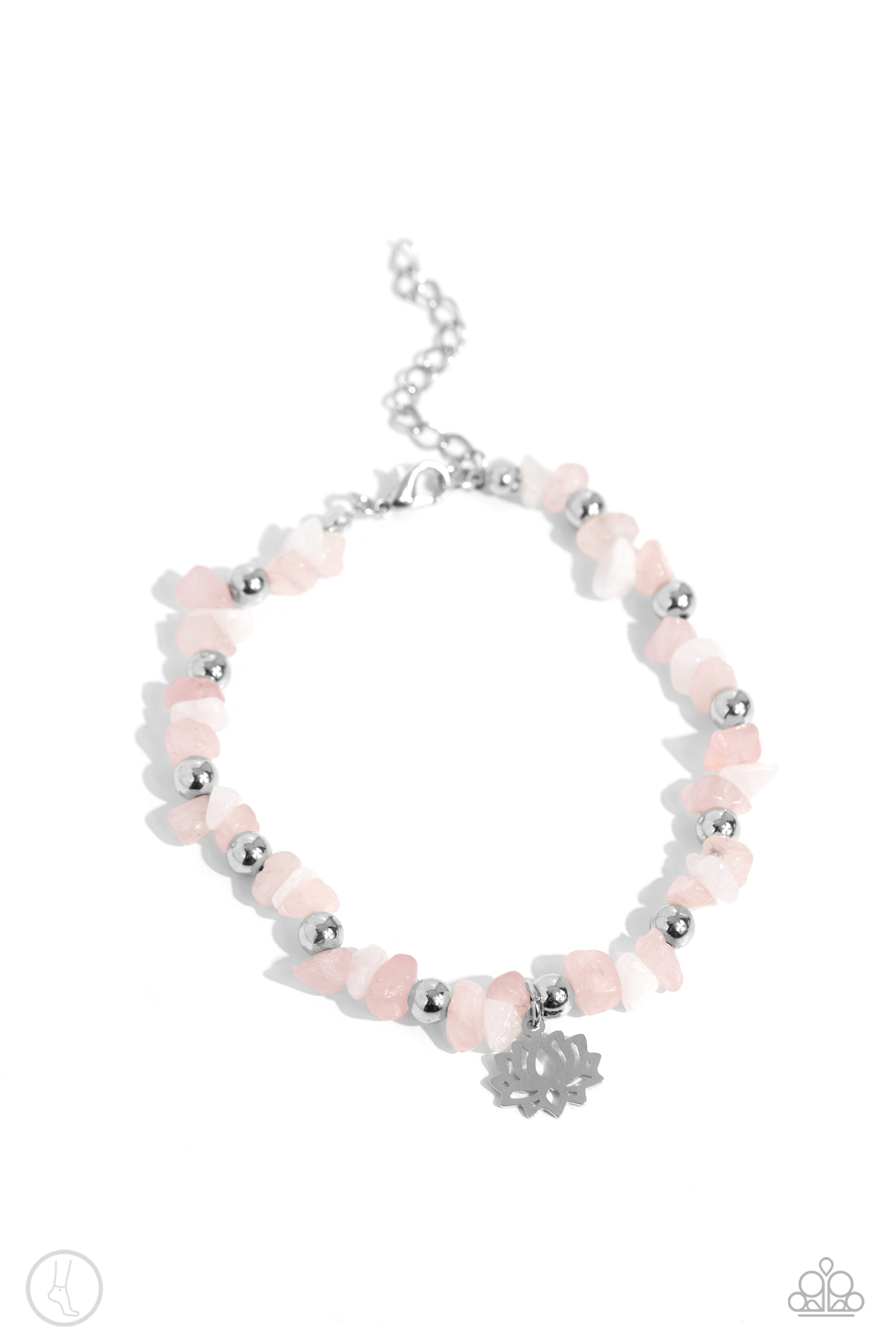 Paparazzi - Lotus Landslide - Pink Anklet