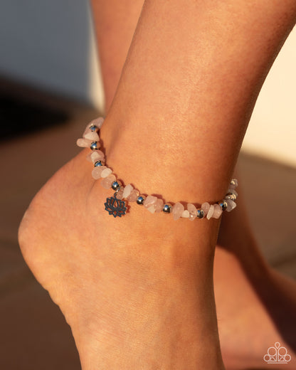 Paparazzi - Lotus Landslide - Pink Anklet