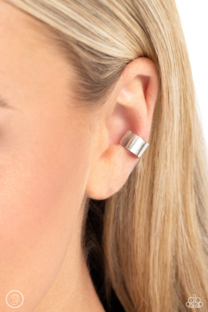 Paparazzi - Seize the Chicness - Silver (Ear Cuffs)