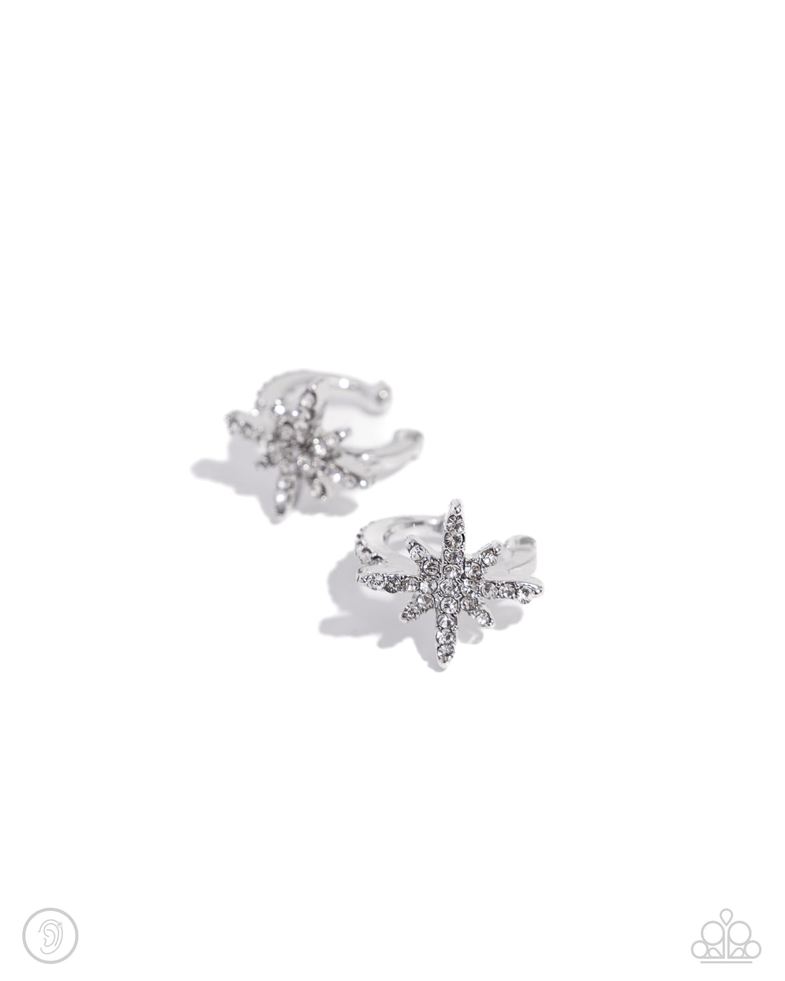 Paparazzi - Cosmic Cuff - White (Ear Cuffs)